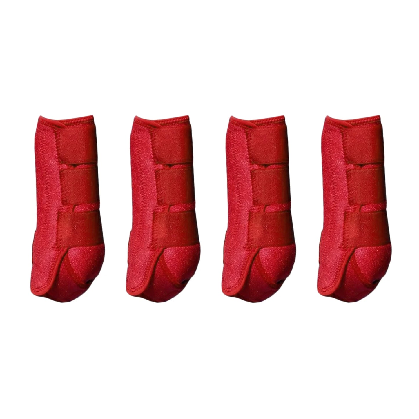 Professional Equestrian Leg Wraps - 4-Pack Adjustable Horse Boots with Support Guard for Jumping and Training