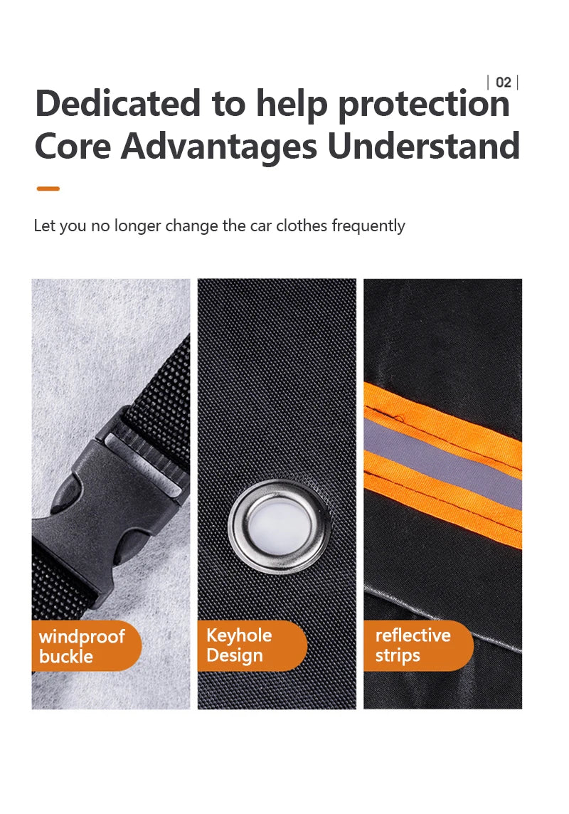 Universal Motorcycle Cover - Waterproof Oxford Fabric with UV Protection, Dustproof & Sunshade for Outdoor Motorbike Storage