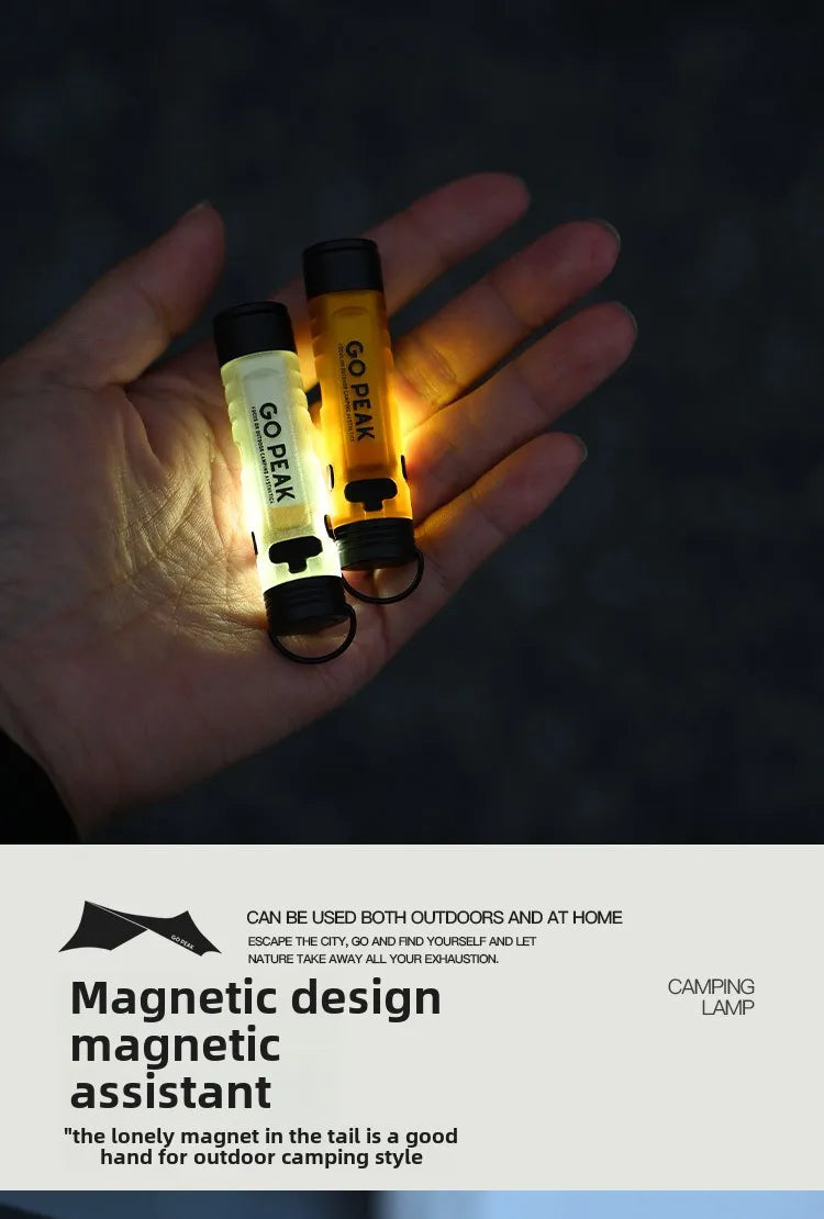 USB Rechargeable LED Mini Flashlight - Gopeak Pocket Keychain Torch with 5050 Chip, Long Endurance for Outdoor Hiking Camping Emergency Trail