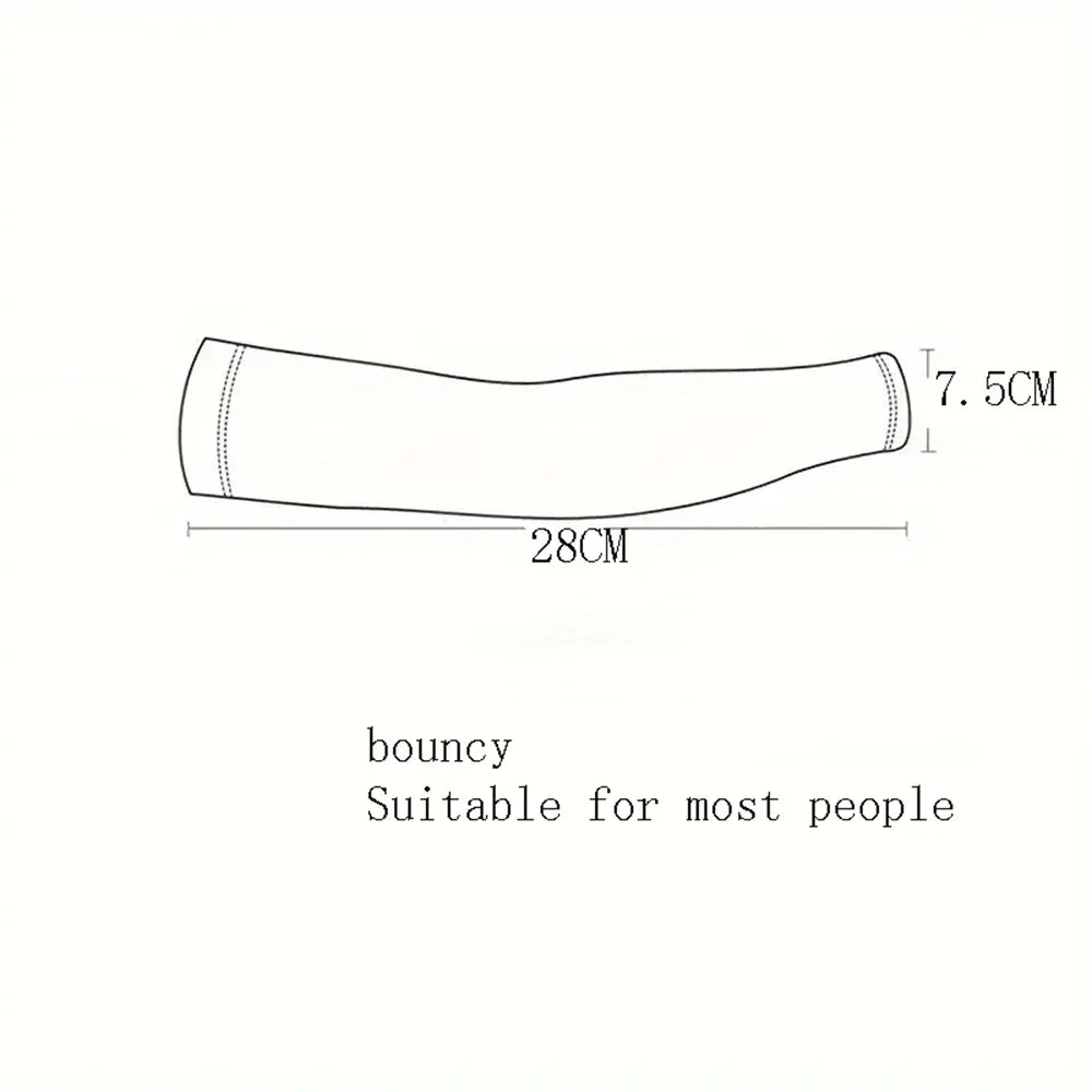 10 Pairs Summer Cycling Ice Silk Arm Sleeves - UV Protection Cooling Arm Covers for Running & Outdoor Sports - Fingerless Unisex