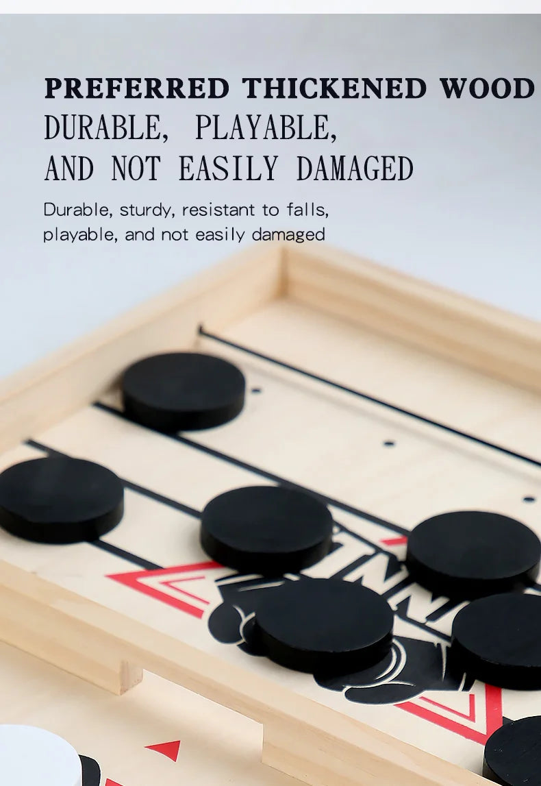 Fast-Paced Table Hockey Desktop Battle Game - Interactive Parent-Child Chess Board Puzzle Sling Toy for Children Party Winner