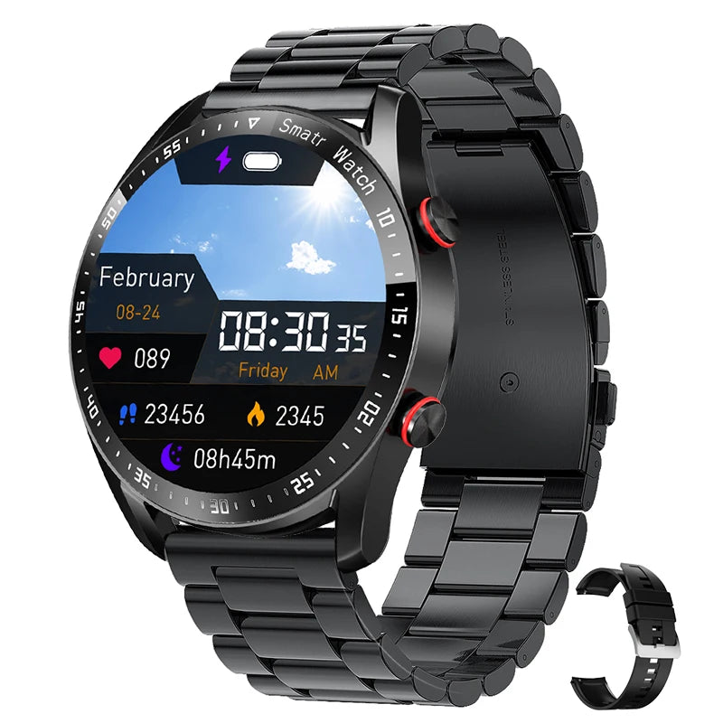 GT Series Smart Watch - HD Screen with Bluetooth Call, GPS Tracker, Heart Rate Monitor & IP68 Waterproof for Men & Women