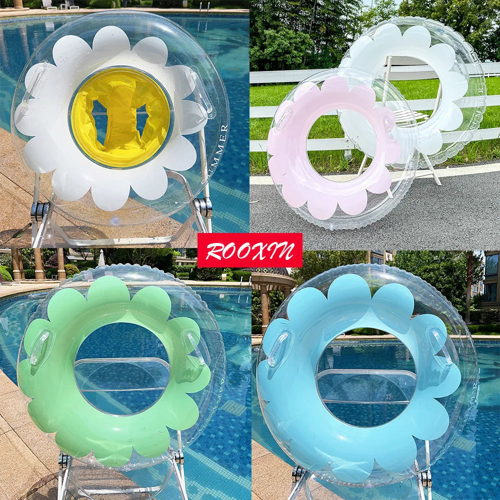 Inflatable Swimming Ring - Multi-Age Float Seat for Kids & Adults - Pool Water Safety Equipment