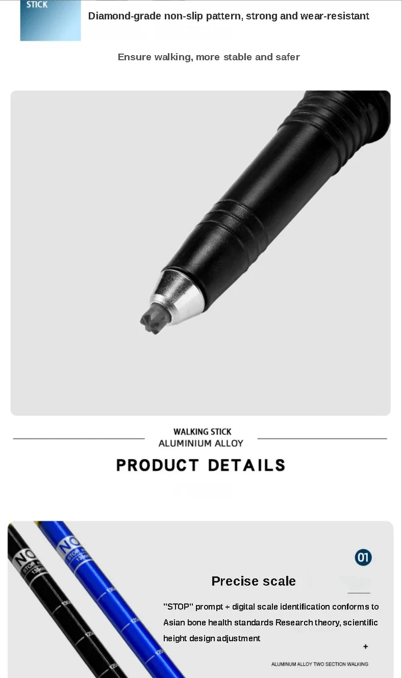 Nordic Walking Poles Set - 2PCS Telescopic Trekking Poles - 7075 Aluminum Alloy Hiking Sticks