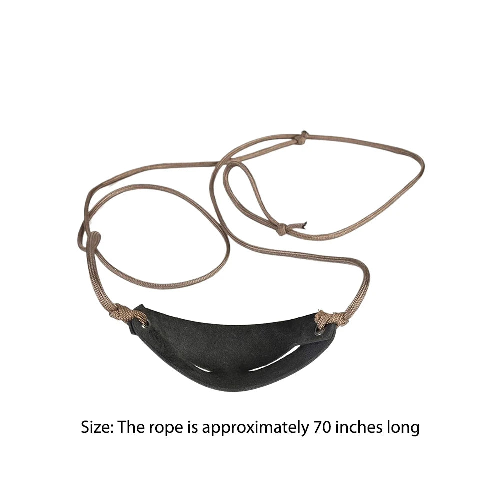 Traditional Leather Slingshot - Classic Throwing Sling for Outdoor Sports, Camping, Shooting, Hiking & Hunting