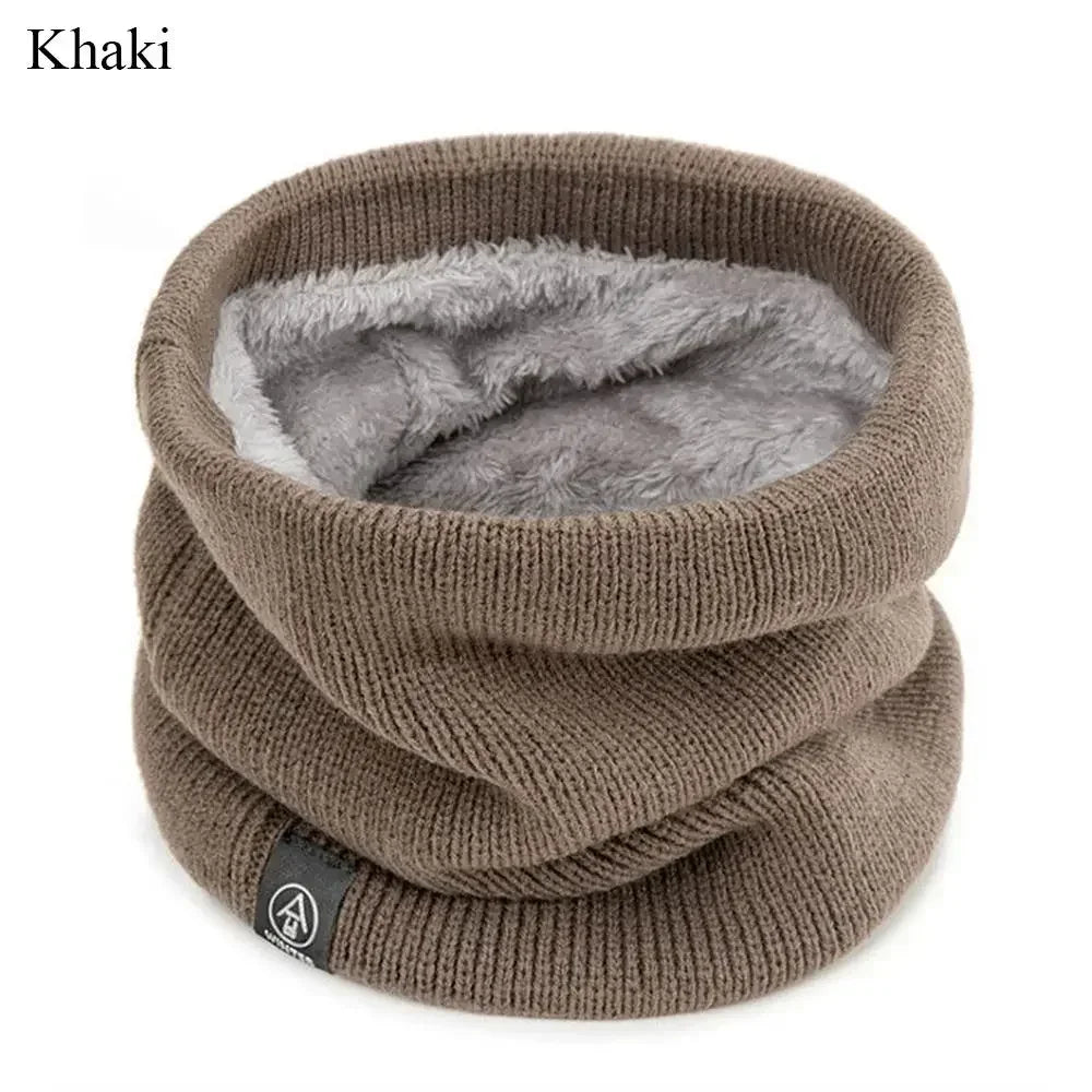 Winter Sports Neck Warmer - Soft Knitted Face Cover Scarf for Men & Women - Cold-Proof Thick Collar for Skating, Running & Hiking