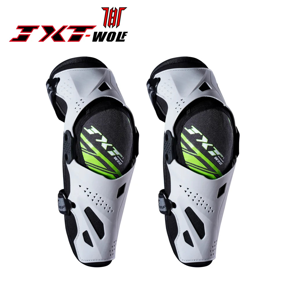JXT WOLF Motorcycle Knee Pads - Four Season Anti-Fall Protection for Road and Cross-Country Biking