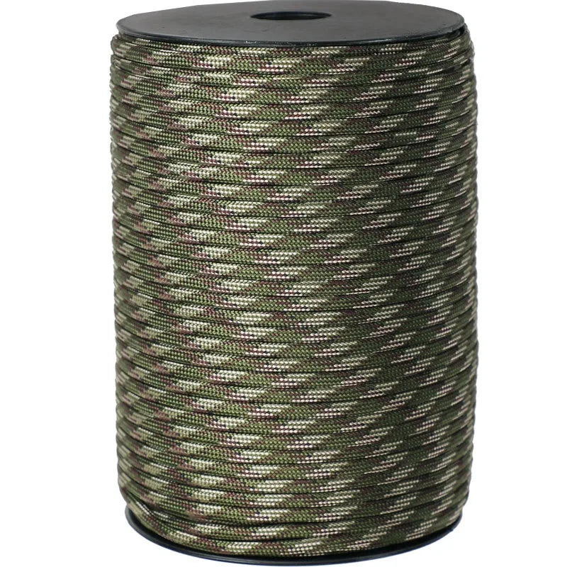 Military Grade 550 Paracord - 100M 9-Core 4mm Survival Rope for Outdoor, Camping, Umbrella & Tent Applications
