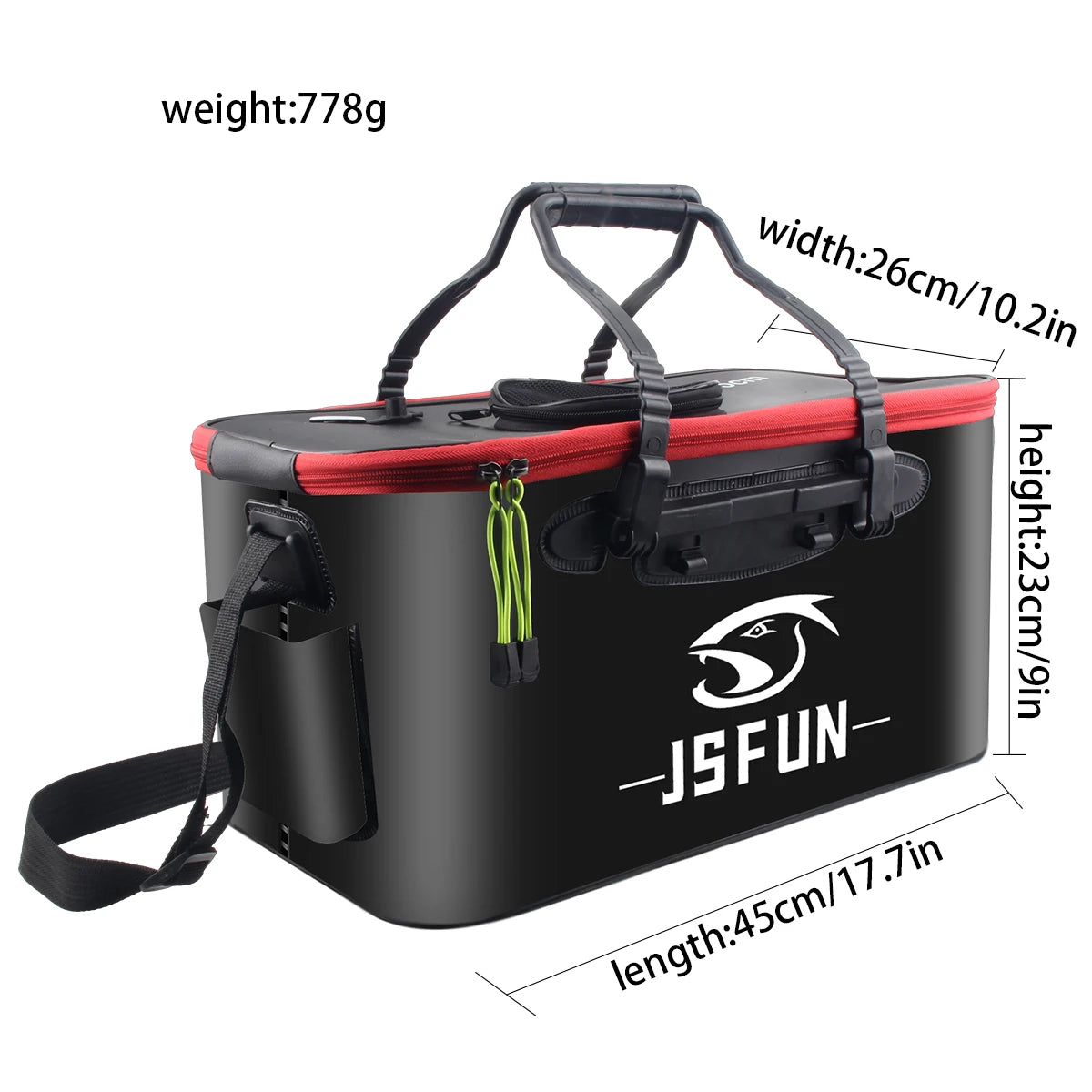 Portable EVA Folding Fish Bucket - Thickened Live Fish Tank for Outdoor Fishing (No Oxygen Pump Required)