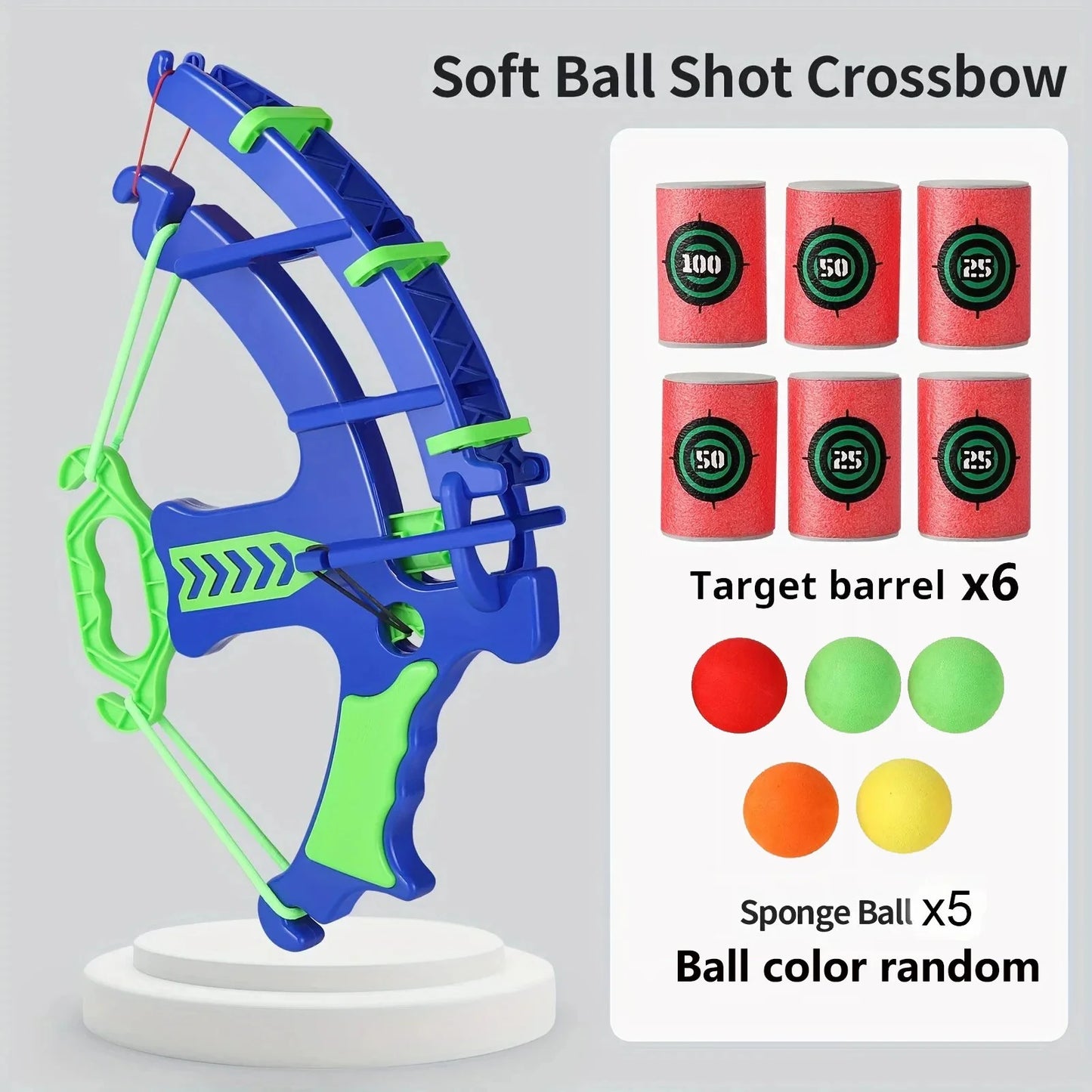 Kids Educational Target Practice Set - Safe Foam Bullet Shooting Toy for Children