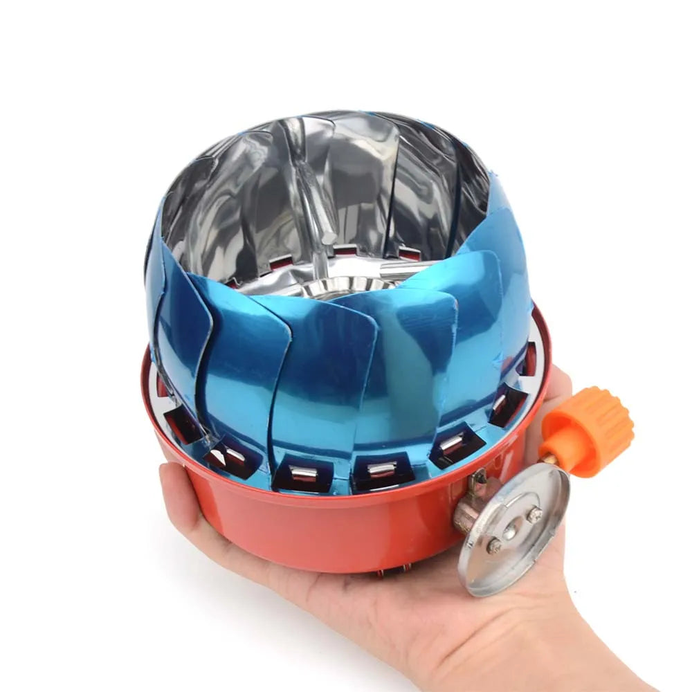 2800W Windproof Portable Outdoor Stove - Camping Gas Stove with Storage Bag