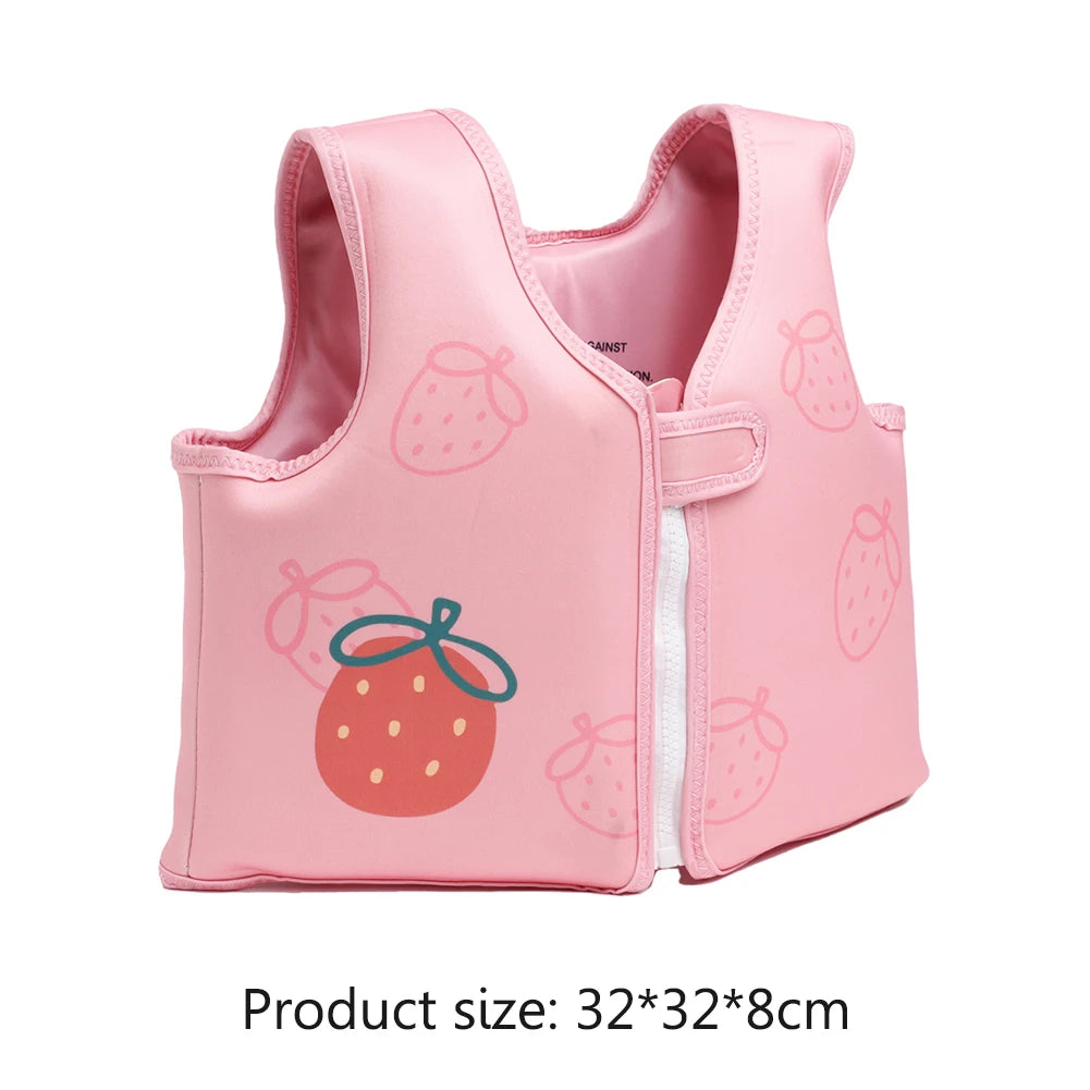 Children's Cartoon Swimming Life Vest - Toddler Buoyancy Aid Jacket for Pool Safety