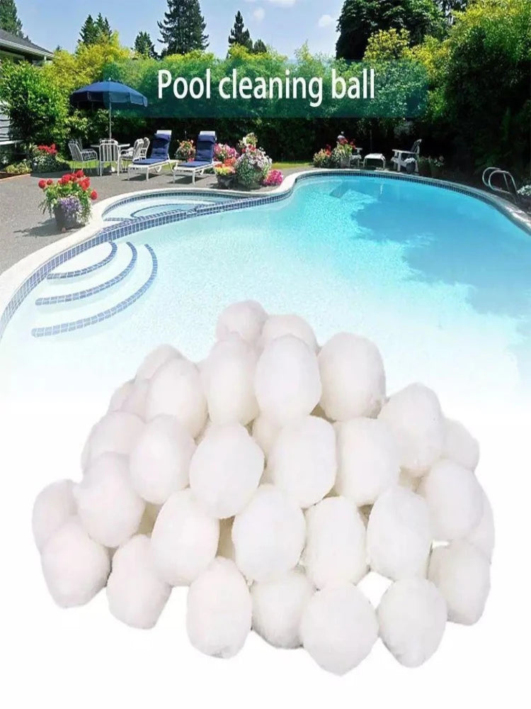 Multi-Weight Pool Filter Cleaning Spheres - 200g/300g/500g/700g Water Purification Fiber Balls for Swimming Pools, Aquariums & Sewage Treatment Systems