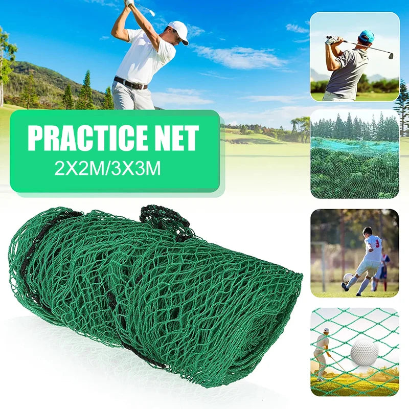 Universal Golf Practice Net - Heavy Duty Polyethylene Hitting Netting for Indoor & Outdoor Training (6.56ft & 9.84ft)