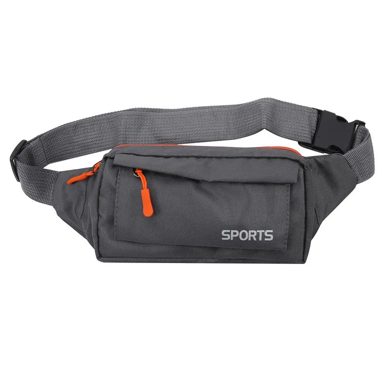Men's Waterproof Canvas Crossbody Bag - Korean Style Outdoor Sports Waist Pack with Multiple Carry Options