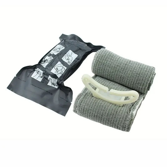 Emergency Trauma First Aid Kit - Compression Bandage, Tourniquet, Sterile Medical Dressing & Roll Bandage