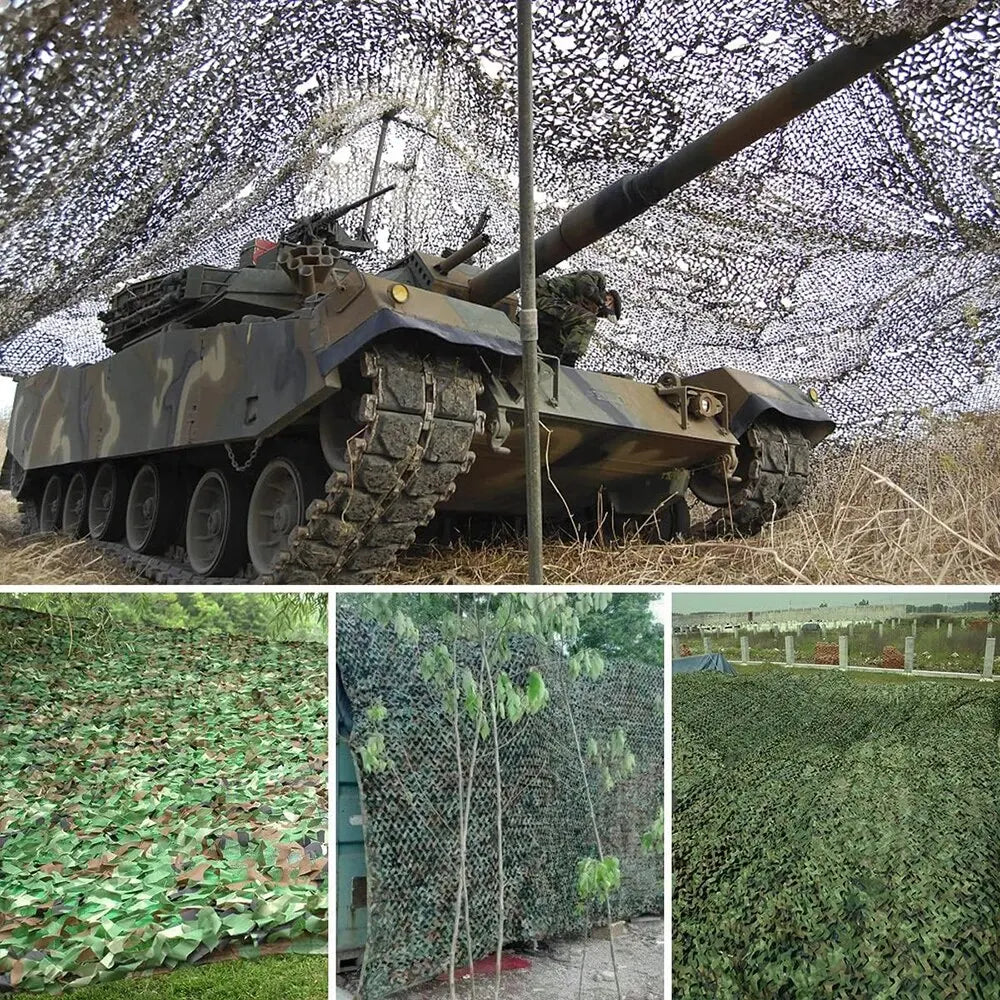 Camouflage Netting Outdoor Camping Sunshade Mesh Camo Net for Hunting Shooting Car Covers Military Party Sun Shelter