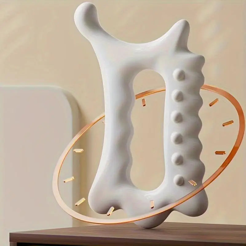 Handheld Ergonomic Gua Sha Massage Tool - Versatile Non-Ceramic Face & Body Beauty Relaxation Board