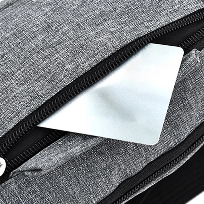 Men's Waterproof Canvas Crossbody Bag - Korean Style Outdoor Sports Waist Pack with Multiple Carry Options