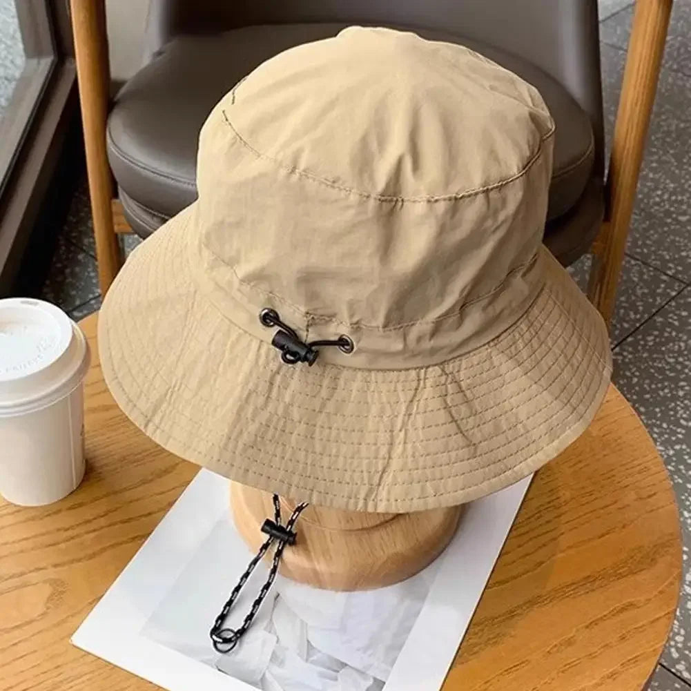 Unisex Waterproof Panama Bucket Hat - Anti-UV Sun Protection for Outdoor Camping, Hiking & Mountaineering