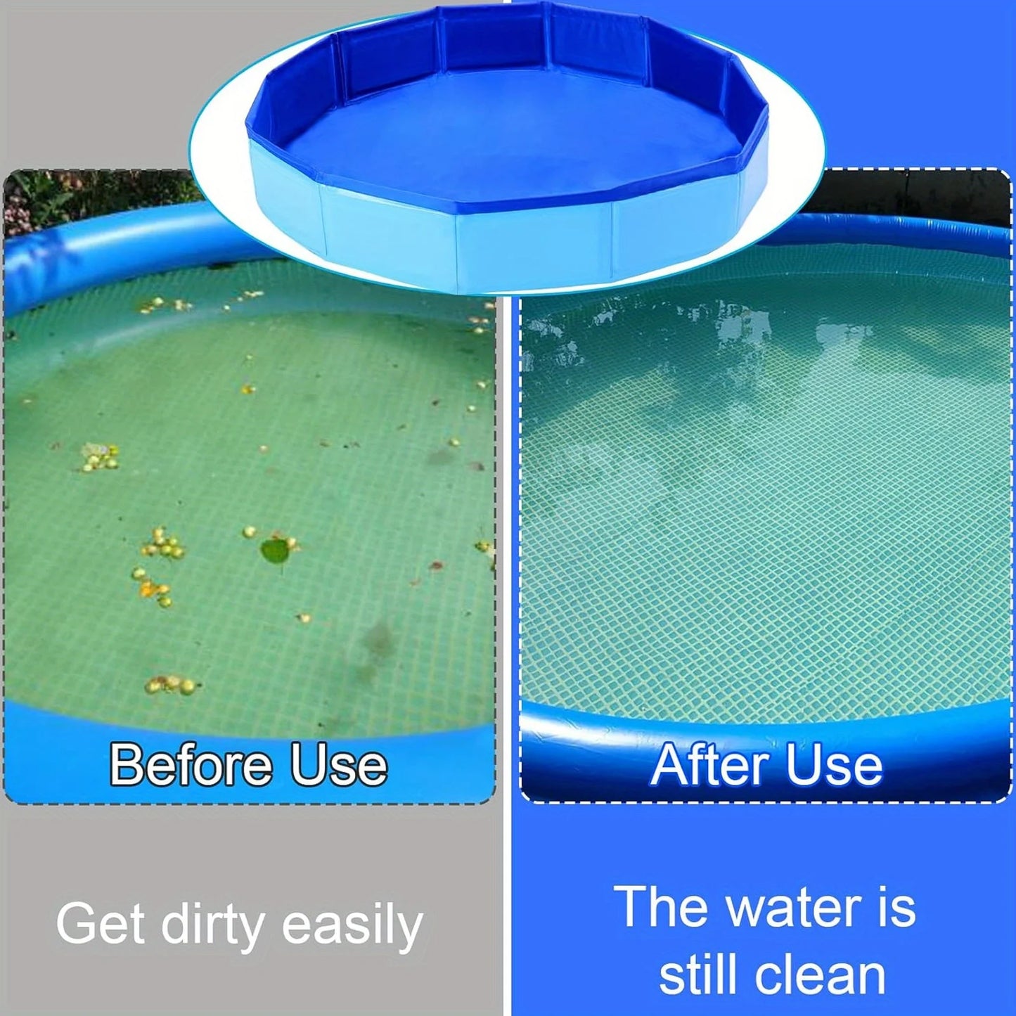 Maintains all key specifications (portable, folding/foldable, foot bath, PVC composite, bucket)