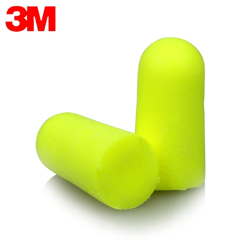3M 312-1250 Foam Ear Plugs - 10 Pairs Corded Soft Noise Reduction Earplugs for Swimming & Hearing Protection