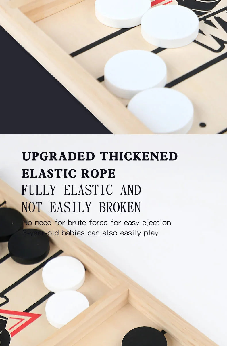 Fast-Paced Table Hockey Desktop Battle Game - Interactive Parent-Child Chess Board Puzzle Sling Toy for Children Party Winner