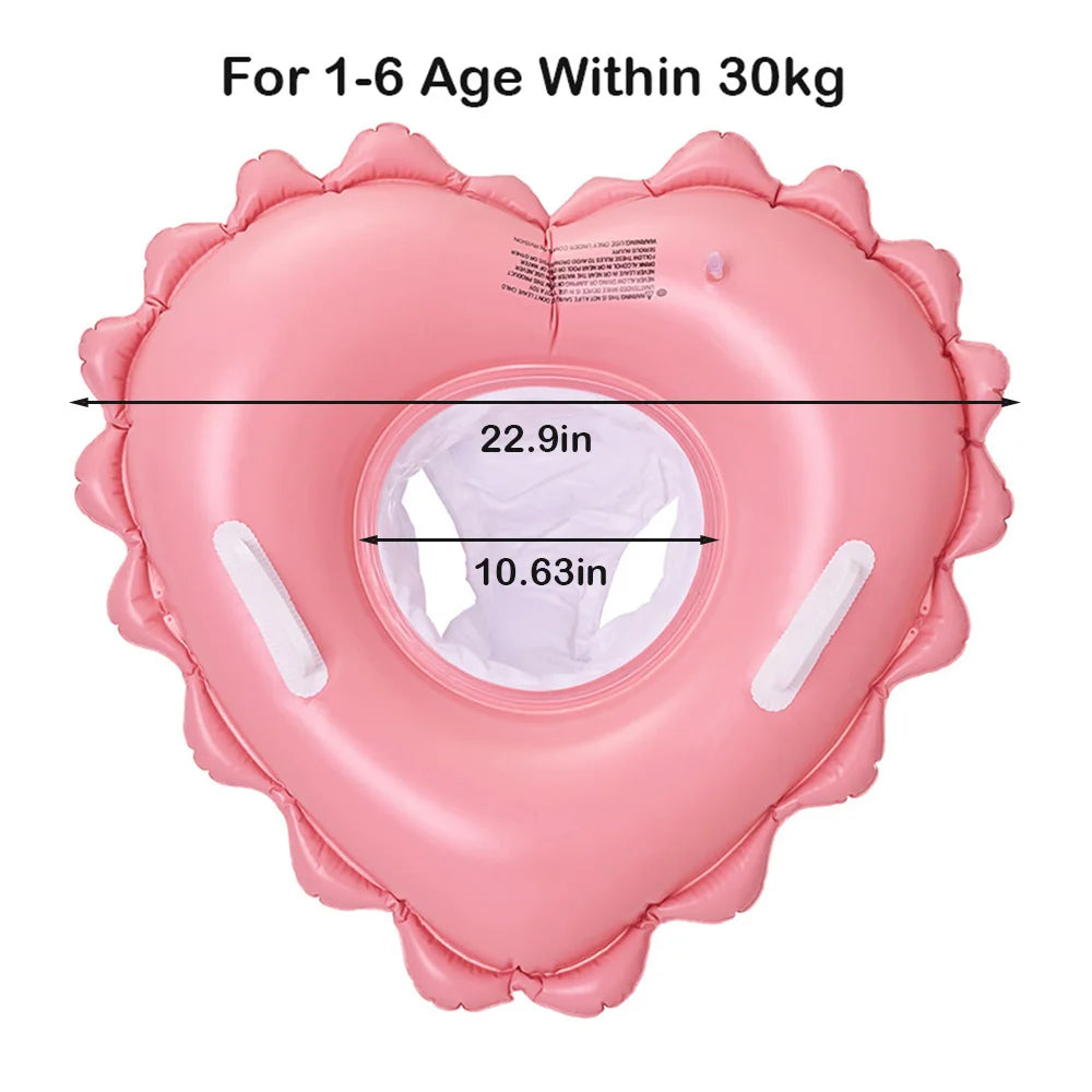 Inflatable Swimming Ring - Multi-Age Float Seat for Kids & Adults - Pool Water Safety Equipment