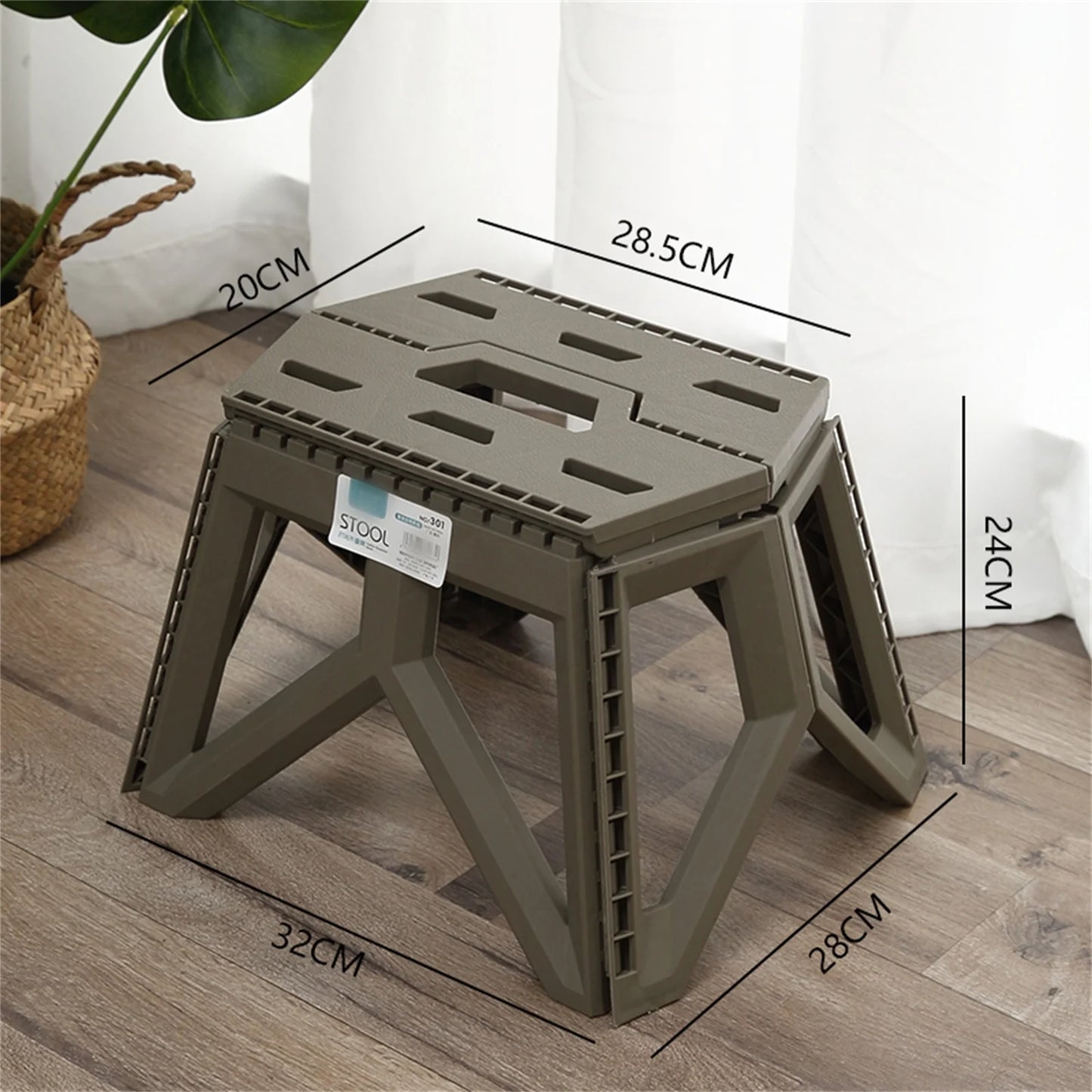 Portable Folding Camping Stool - High Load Bearing Outdoor Chair for Fishing, Beach & Camping