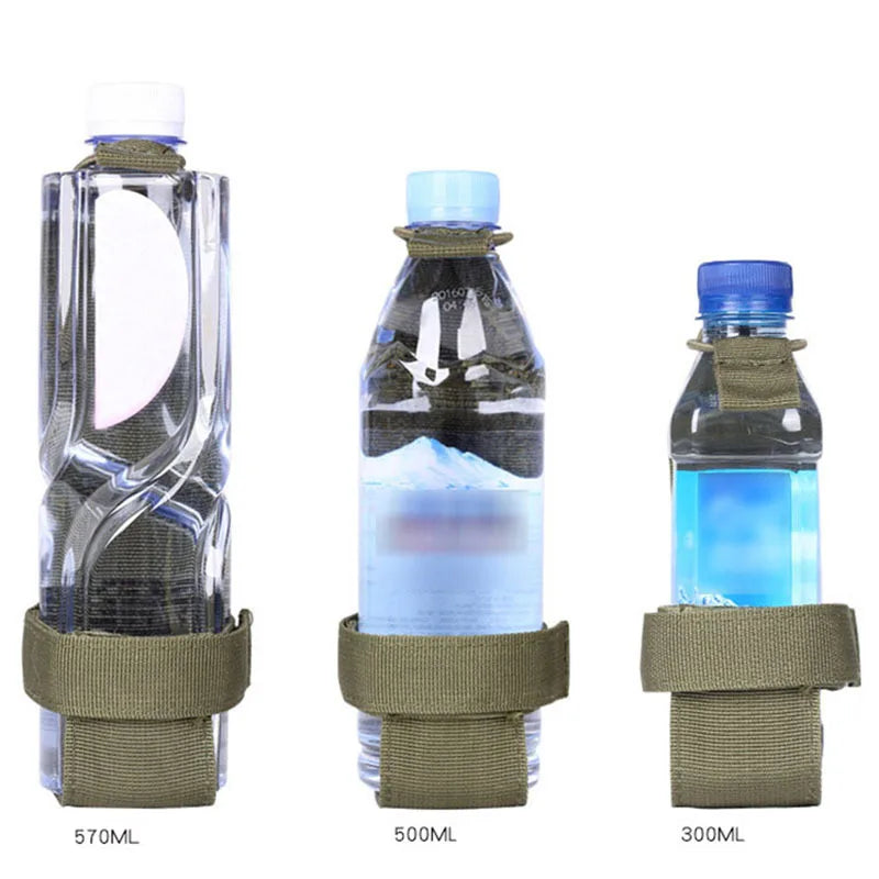 Tactical Water Bottle Holder - MOLLE Compatible Nylon Pouch for Outdoor Activities, Camping, Hiking, Hunting & Travel
