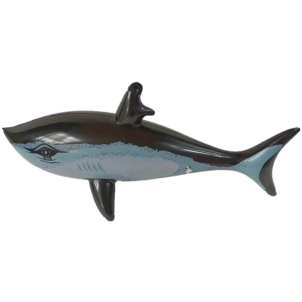 Inflatable Shark Pool Toy - Single Piece Beach Swimming Game Water Sports Gift