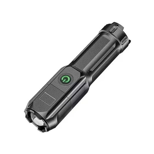 LED Camping Torch Flashlight - High Power Rechargeable USB Spotlight