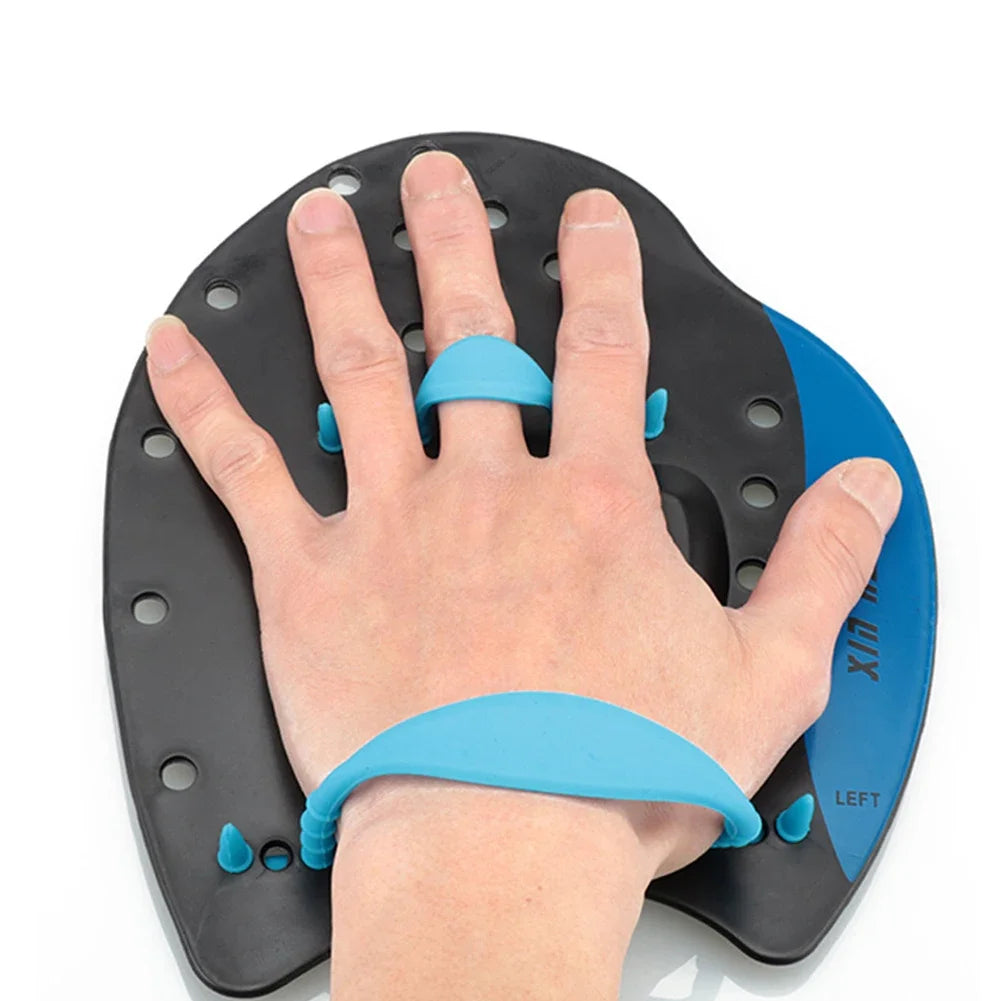 Swimming Training Hand Paddles & Webbed Gloves - Water Sport Fins Flippers for Adults & Children