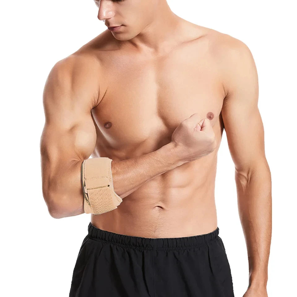 Tennis Elbow Brace - Compression Forearm Support Strap with Pad for Tendonitis and Golf Elbow Pain Relief