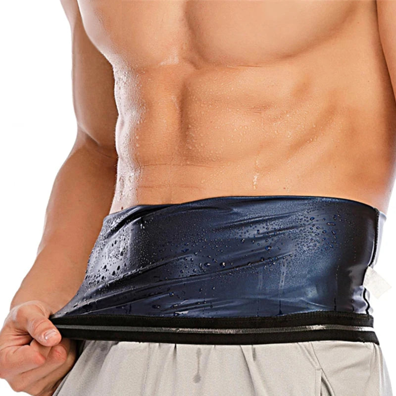 Men's Waist Trainer Sauna Sweat Belt - Slimming Body Shaper Corset for Stomach Fat Burning & Sport