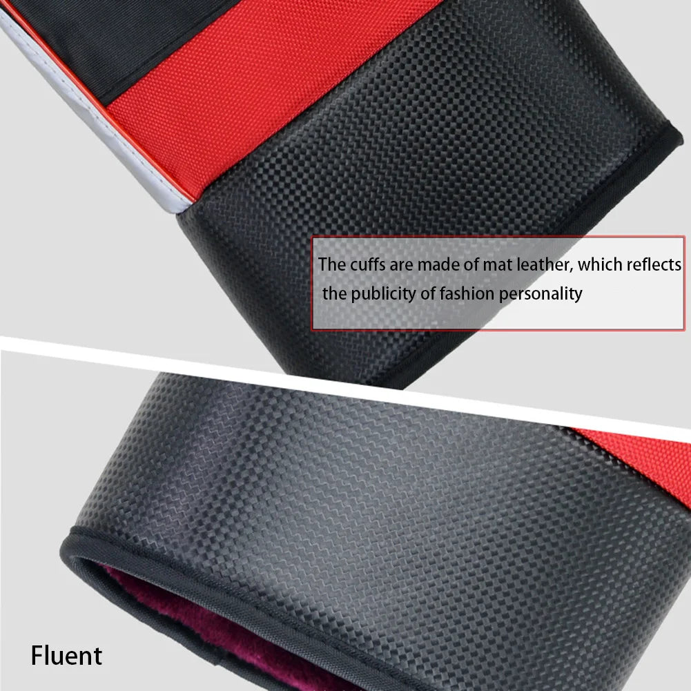 Motorcycle Handlebar Muffs - Thick Warm Rainproof Winter Gloves for Scooter & Motorcycle (1 Pair)