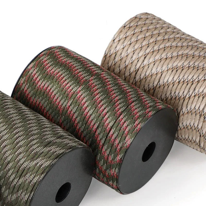 Military Grade 550 Paracord - 100M 9-Core 4mm Survival Rope for Outdoor, Camping, Umbrella & Tent Applications