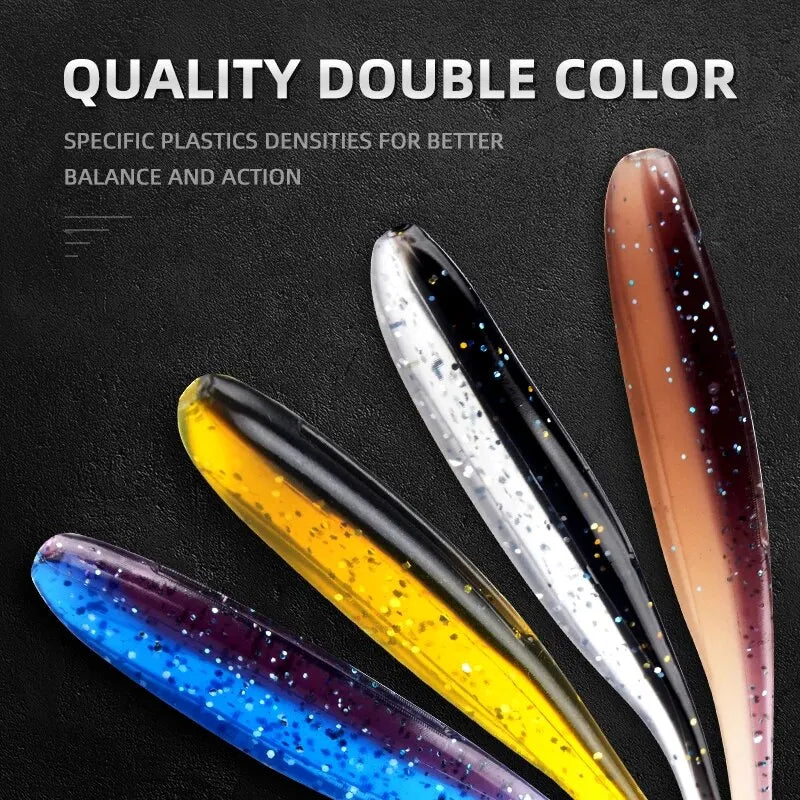 MEREDITH Soft Silicone Fishing Lures - Easy Shiner Wobblers 50mm/65mm/75mm/100mm - Artificial Plastic Baits for Carp Fishing