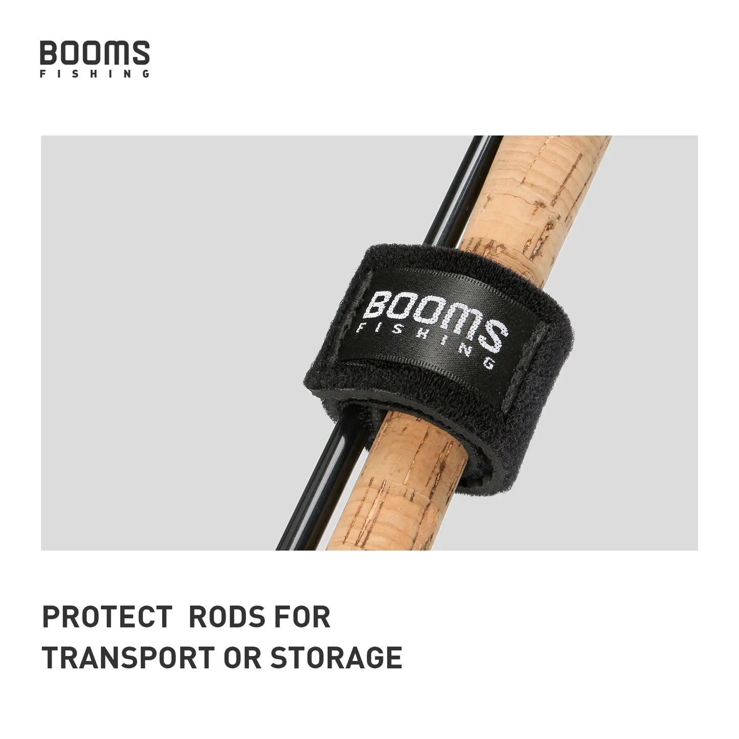 Booms Fishing RS3 Fishing Rod Holder Belt with Suspender Straps and Rod Tie Wraps - Complete Fishing Tackle Box Accessories Kit