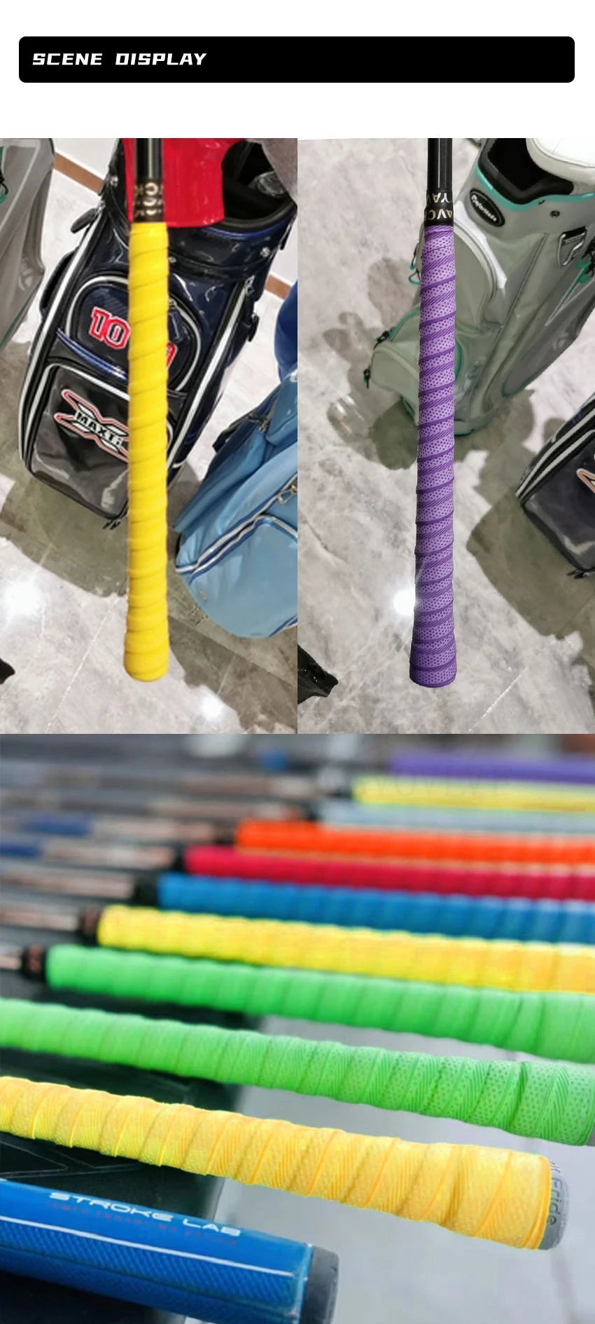 Anti-Slip Golf Club Grip Wrapping Tape - Self Control Overgrip Solution for Decorative Handle Enhancement