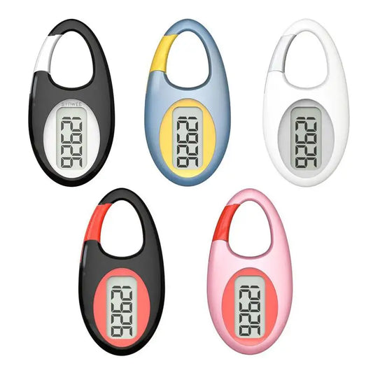 3D Pedometer for Walking Simple Step Tracker Counter with Large Digital Display for Men Women Kids Adults Seniors