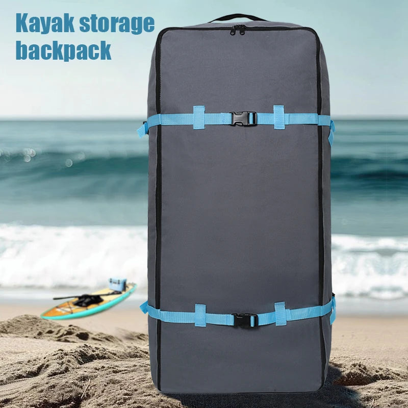 Multi-Purpose Outdoor Adventure Kit - Large Capacity Mountaineering Backpack with Shoulder Strap, Tent Accessories, Cosmetics Organizer, Inflatable Surfboard, SUP Paddle Board Bag