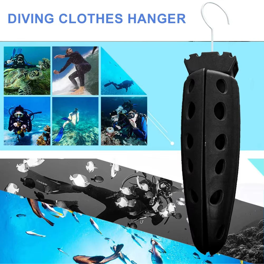Foldable Diving Wetsuit Hanger - Heavy-Duty Thickened Rack for Drysuits, Wetsuits & Snorkeling Gear Stand