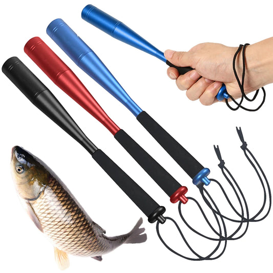 Professional Aluminum Alloy Fish Hammer - 24.7cm Fishing Priest with EVA Non-Slip Handle