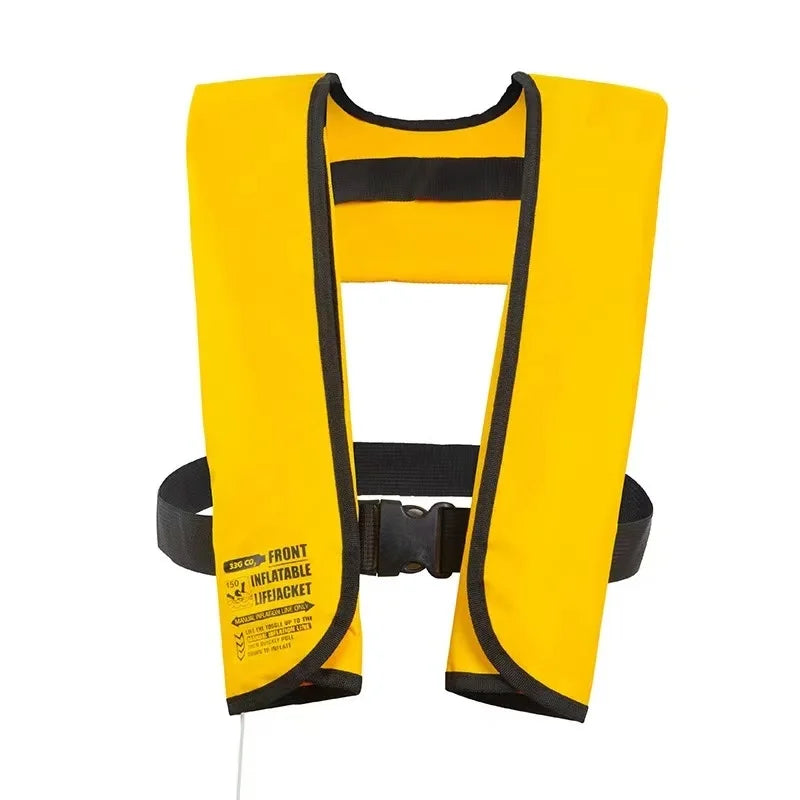 Adult Auto-Inflatable Life Jacket - Manual PFD 150N for Water Sports, Fishing & Rafting