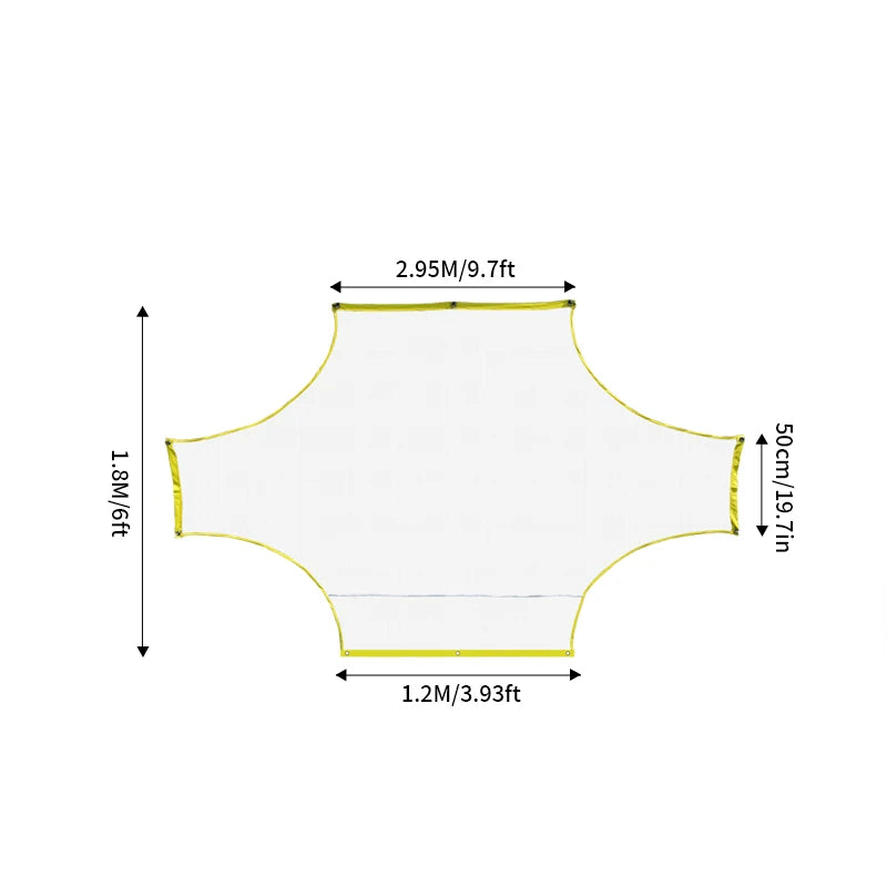 Portable Soccer Practice Goal Net - Professional Training Gate for 5v5, 7v7 & 11v11 (Outdoor Goalkeeping & Shooting Practice)