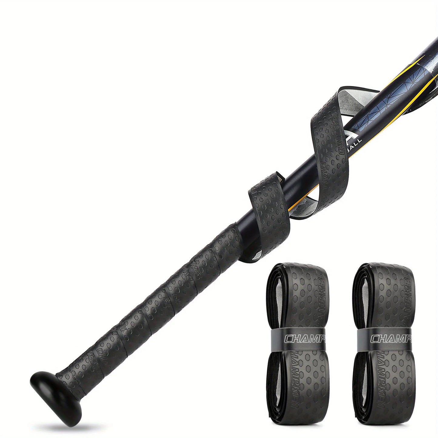 Baseball Bat Grip Tape - Durable, Shock-Absorbing, Sweat-Proof for Enhanced Control