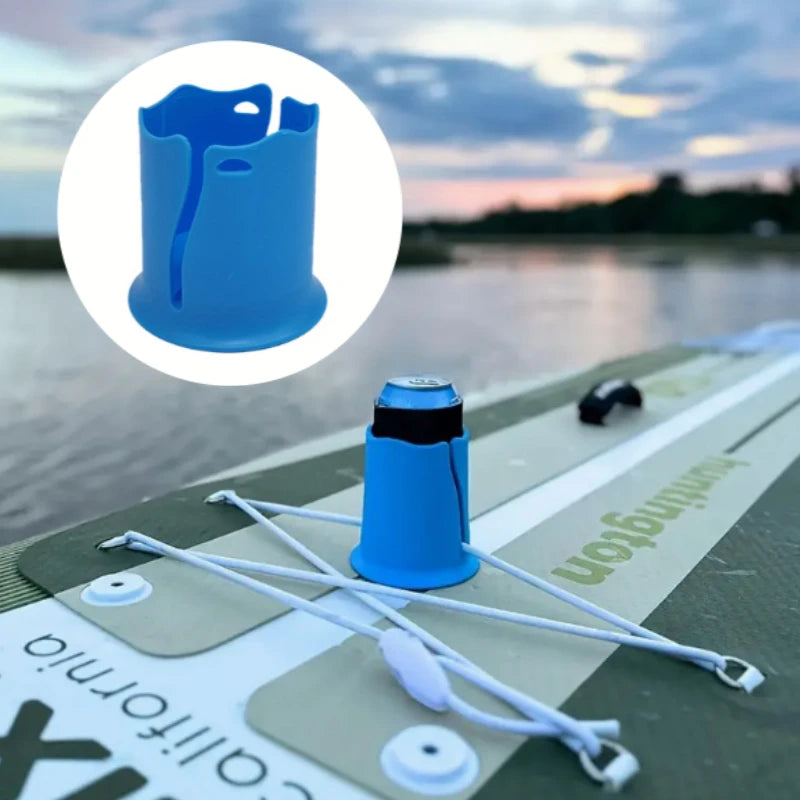Kayak Drink Holder - Rope Binding Bottle Cup Holder for Kayaks & Surfboards - Water Sports Accessory