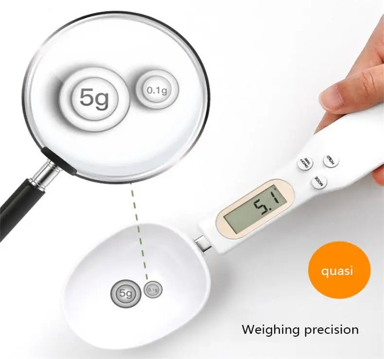 Electronic Measuring Spoon Scale – Digital Kitchen Scale for Cooking, Baking, Coffee, and Powder – Precise LCD Display Measuring Tool