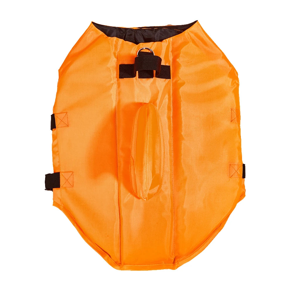 Enhanced Buoyancy Dog Life Jacket - Safety Swimming Vest with Handle for Small Medium Large Dogs - Shark Design Surfing Gear